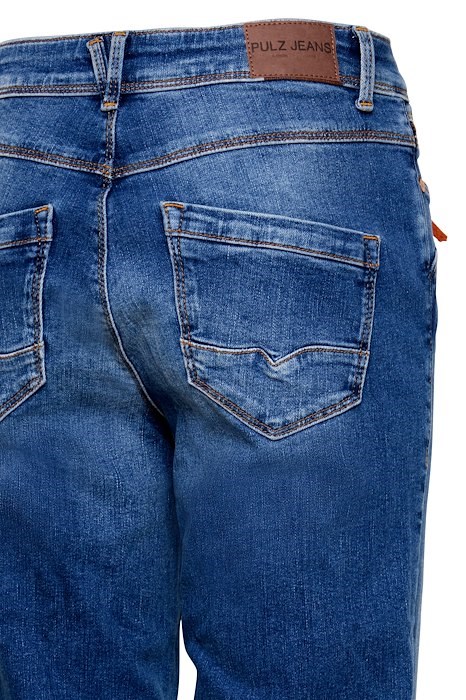 Karolina jeans, blå, lige ben fra Pulz Jeans
